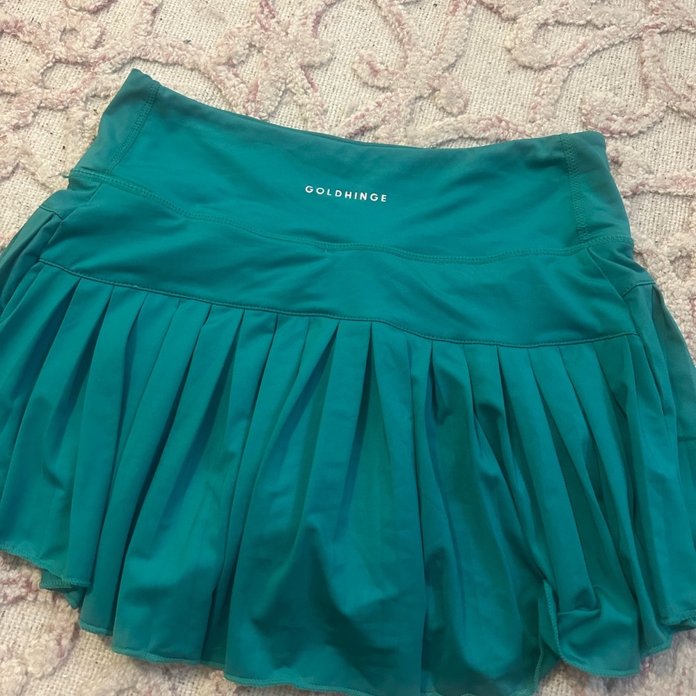 women’s gold hinge skirt